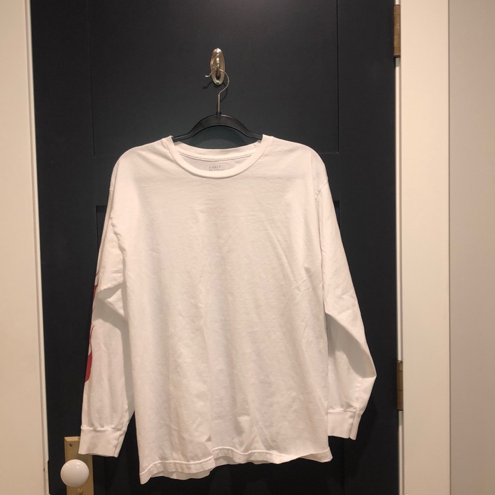 Long sleeve shirt with flames on each sleeve